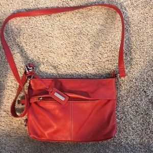 Tignanello Crossbody red leather purse